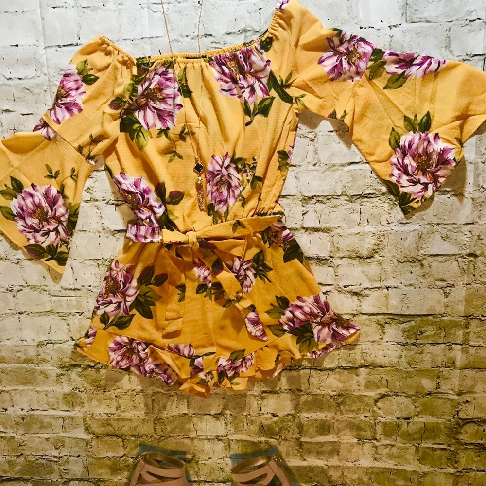 Beautiful Bright Yellow Romper!